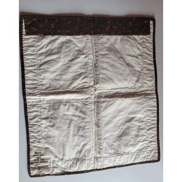 Embroidered Four Seasons Quilted Wall Hanging Handmade Winter Fall - Picture 2 of 8